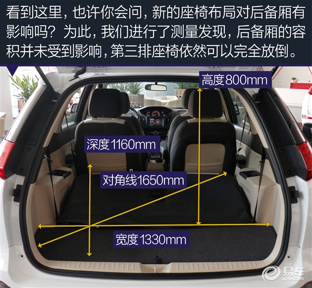 实拍艾瑞泽m7 2 2 3座版 仅座椅布局改变