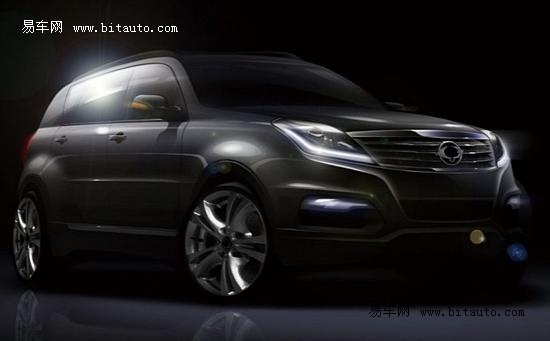 The new Ssangyong Rexton rendering more dynamic diagram Exposure shape