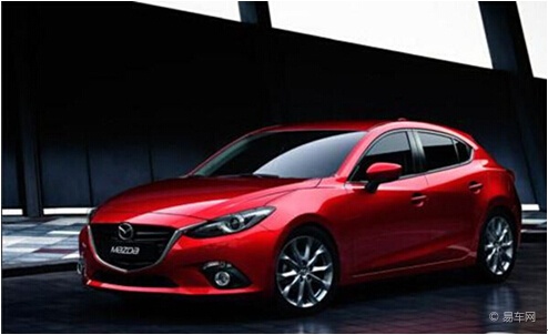外观方面,长安马自达mazda3 axela昂克赛拉两厢版本比上一代车型在车