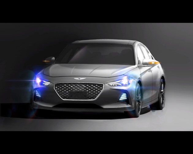 genesis g70最新谍照曝光 或将9月15日亮相