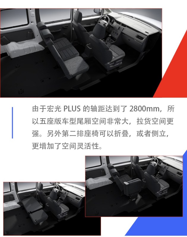 五菱宏光plus五座版官图发布拉货空间更大预计下周上市
