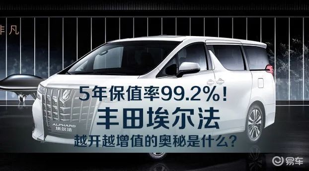 5年保值率99 2 丰田埃尔法为啥 越开越贵 易车