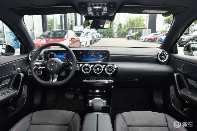 奔驰a级中控台-后排-发动机-易车