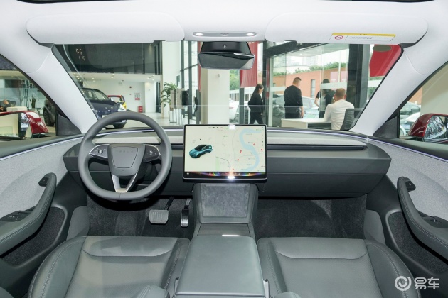 model 3内饰-后排-胎压-易车