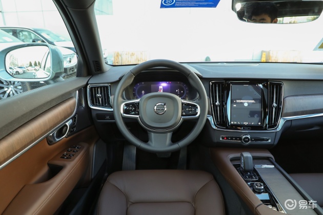 沃尔沃v90车尾-方向盘-气囊-易车