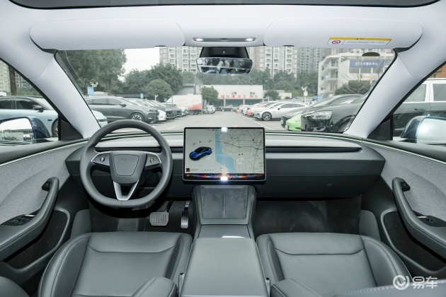 model 3多功能方向盘-后排-胎压-易车