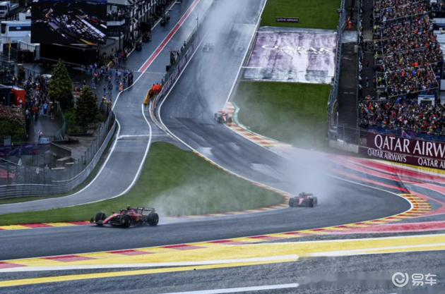 F1比利时站冲刺赛 法拉利仍然受困于轮胎升温过快_易车