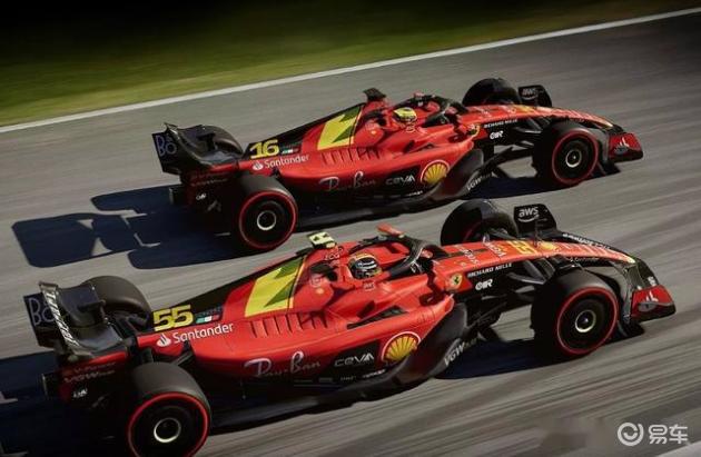 法拉利为F1意大利大奖赛展示了特殊的涂装_易车