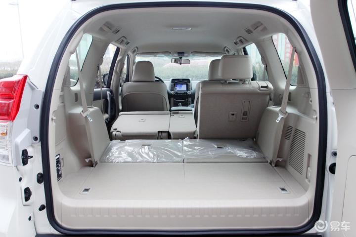 普拉多(进口) 自动豪华版行李箱空间(后排左放倒)
