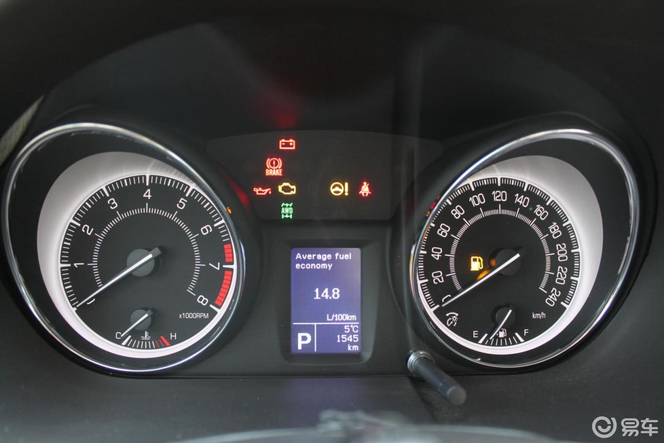 仪表盘背光显示