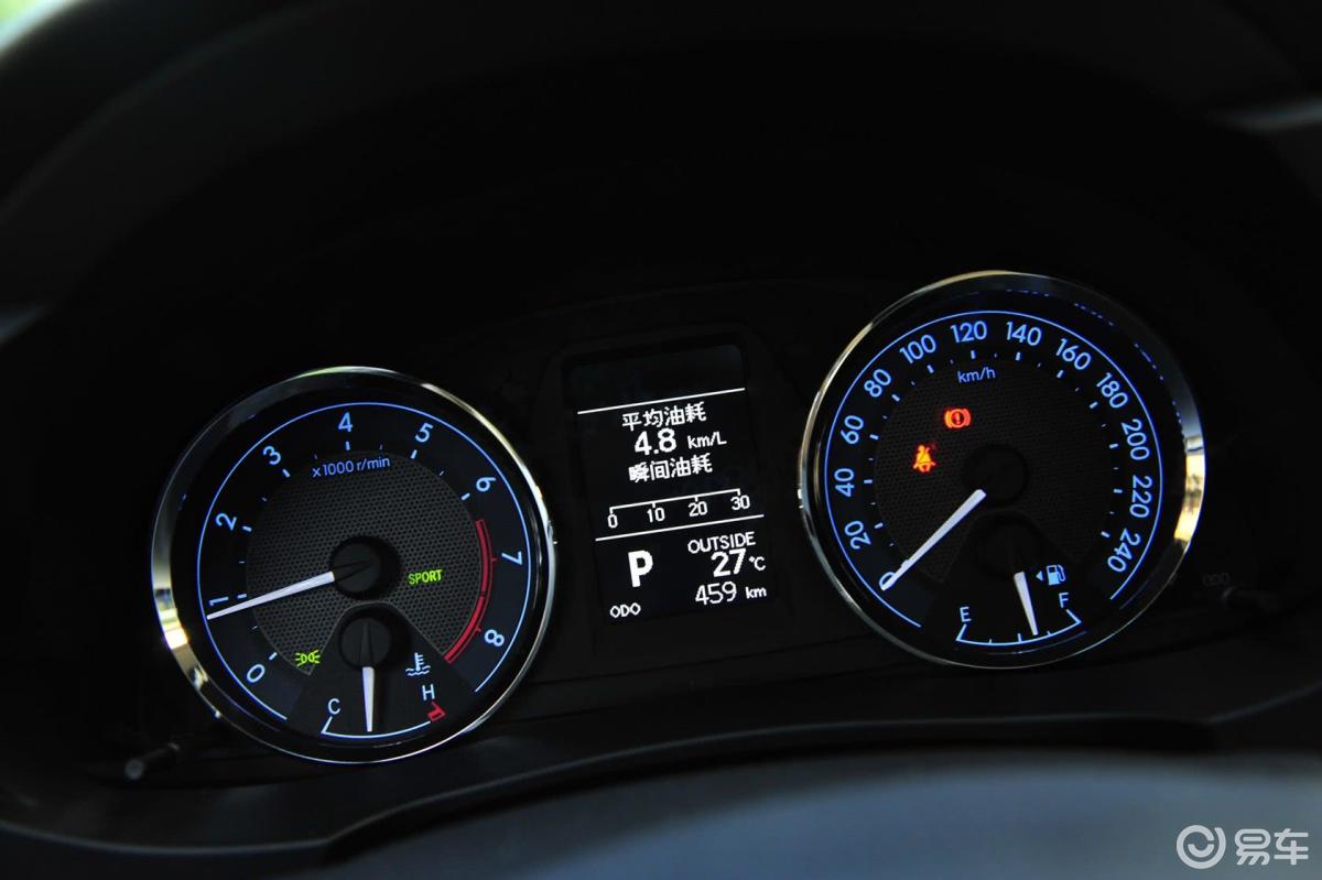 【卡罗拉2014款1.6l glx-i cvt仪表盘汽车图片-汽车图片大全】-易车