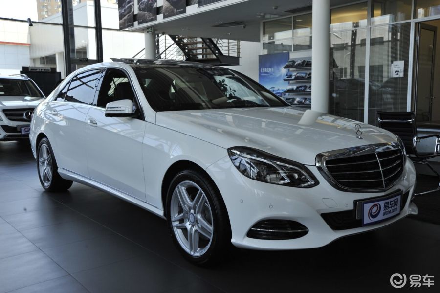 【奔驰e级2014款e400l hybrid侧前45度车头向右水平汽车图片-汽车图片