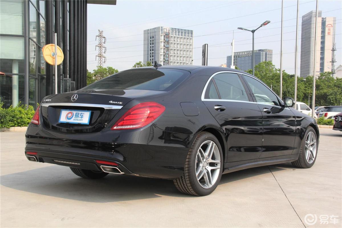 【奔驰s级2016款400l 4matic侧后45度车头向右水平汽车图片-汽车图片