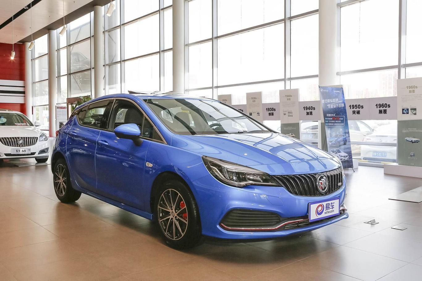 威朗两厢 gs 20t 双离合豪情运动型侧前45度车头向右水平