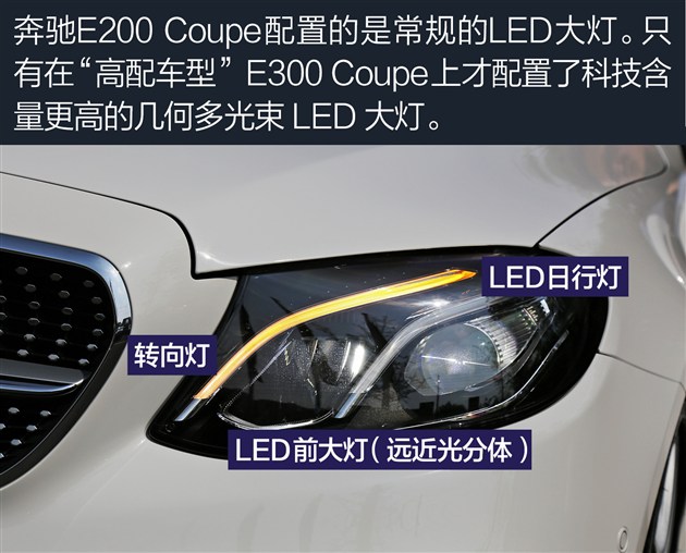 全新奔驰E200 COUPE轿跑车图解 优雅着的运
