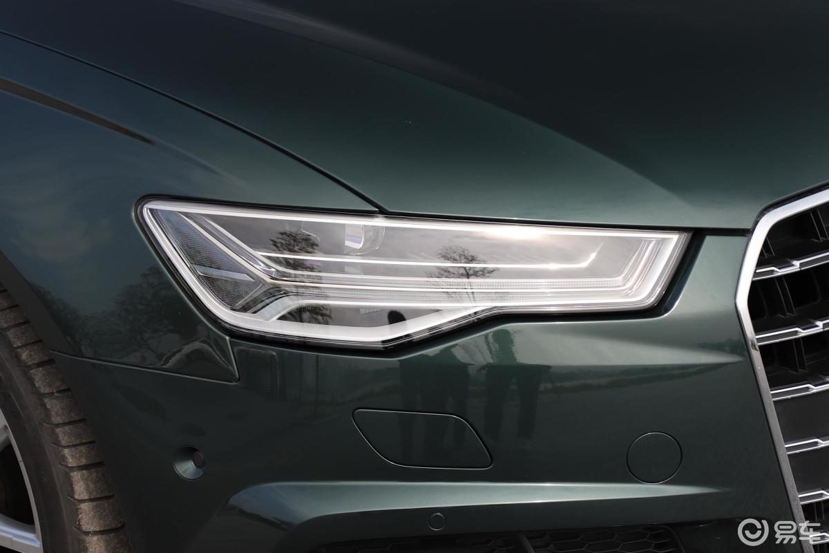 【奥迪a62017款avant 40 tfsi 运动版大灯侧45度俯拍汽车图片-汽车
