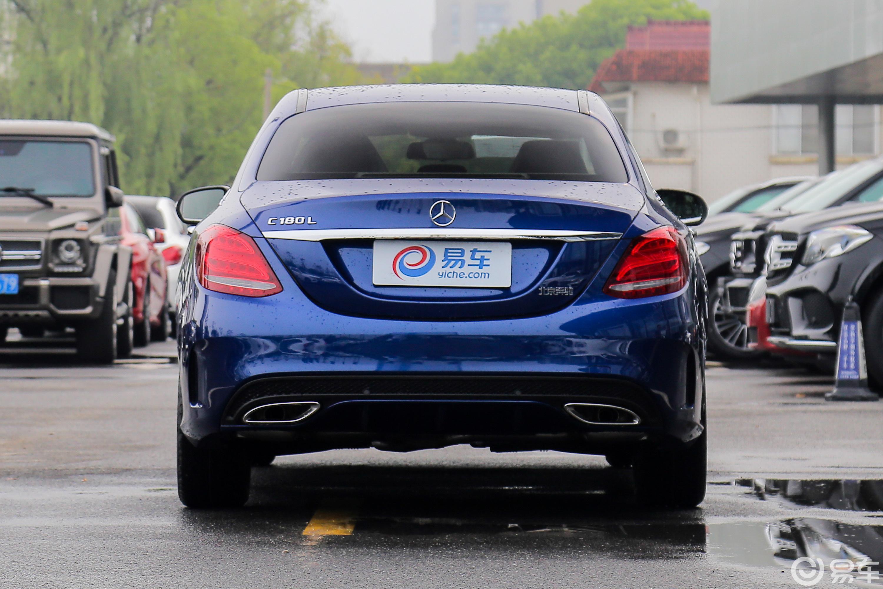 【奔驰c级2018款c 180 l 时尚版 运动轿车正后水平汽车图片-汽车图片
