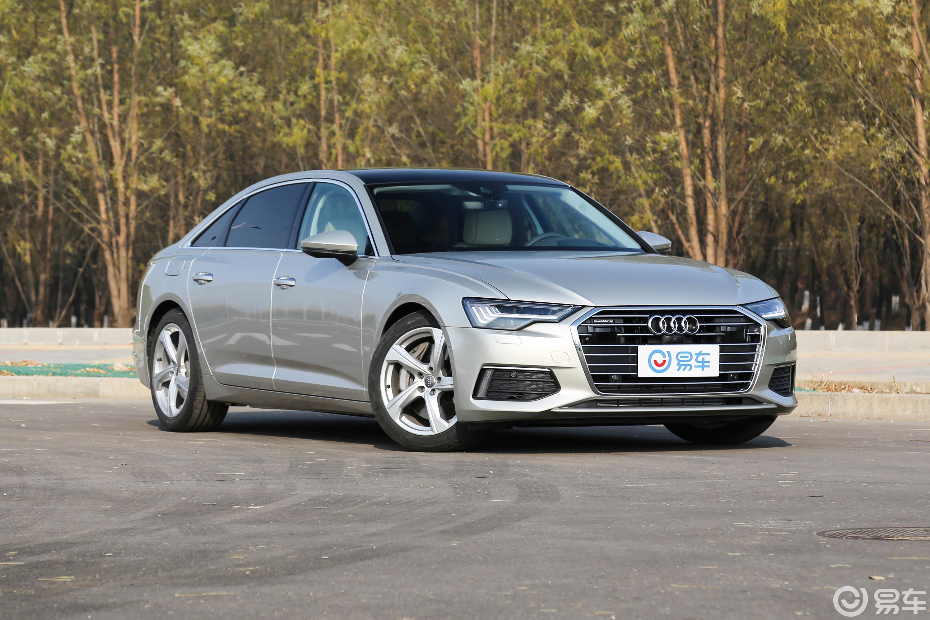【奥迪a6l2019款55 tfsi quattro 旗舰致雅版侧前45度车头向右水平