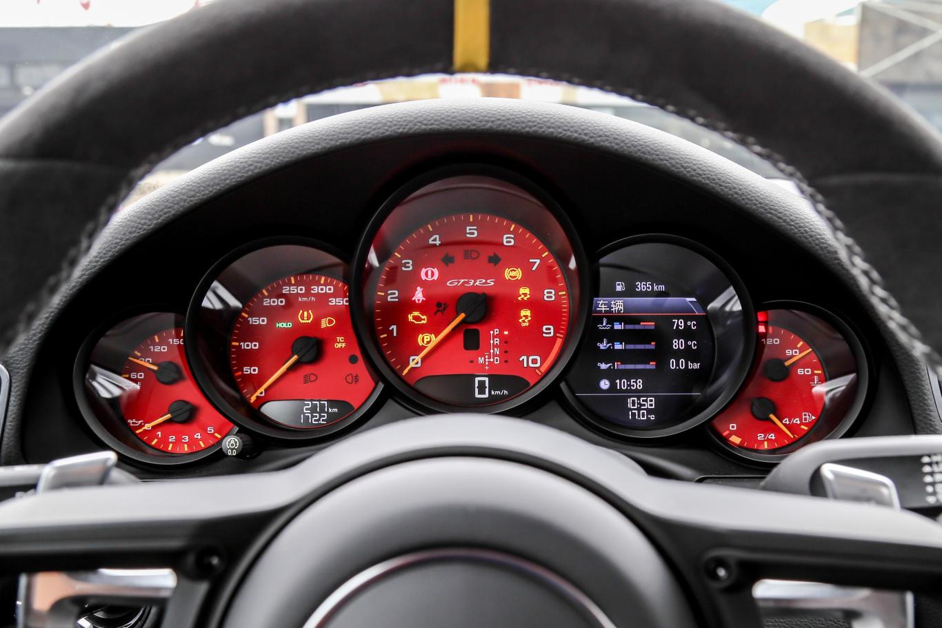 保时捷911gt3 rs 4.0l仪表盘