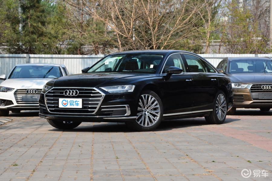 【奥迪a82019款a8l 55 tfsi quattro 豪华型侧前45度车头向左水平汽车