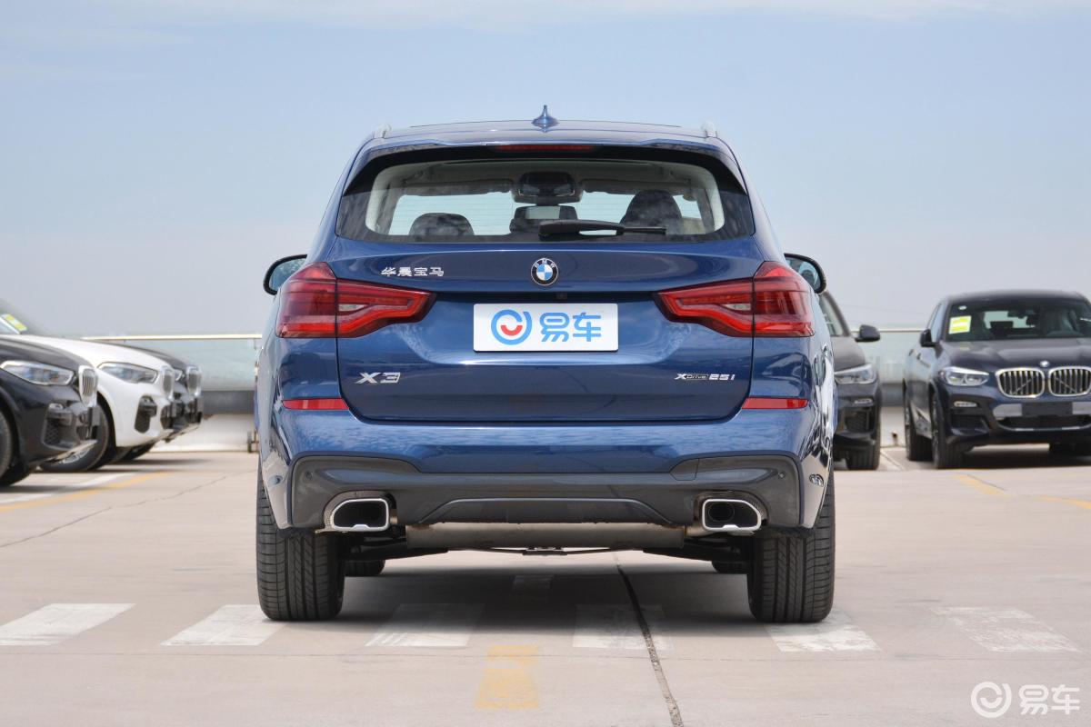 【宝马x32019款xdrive 25i m运动套装正后水平汽车图片-汽车图片大全