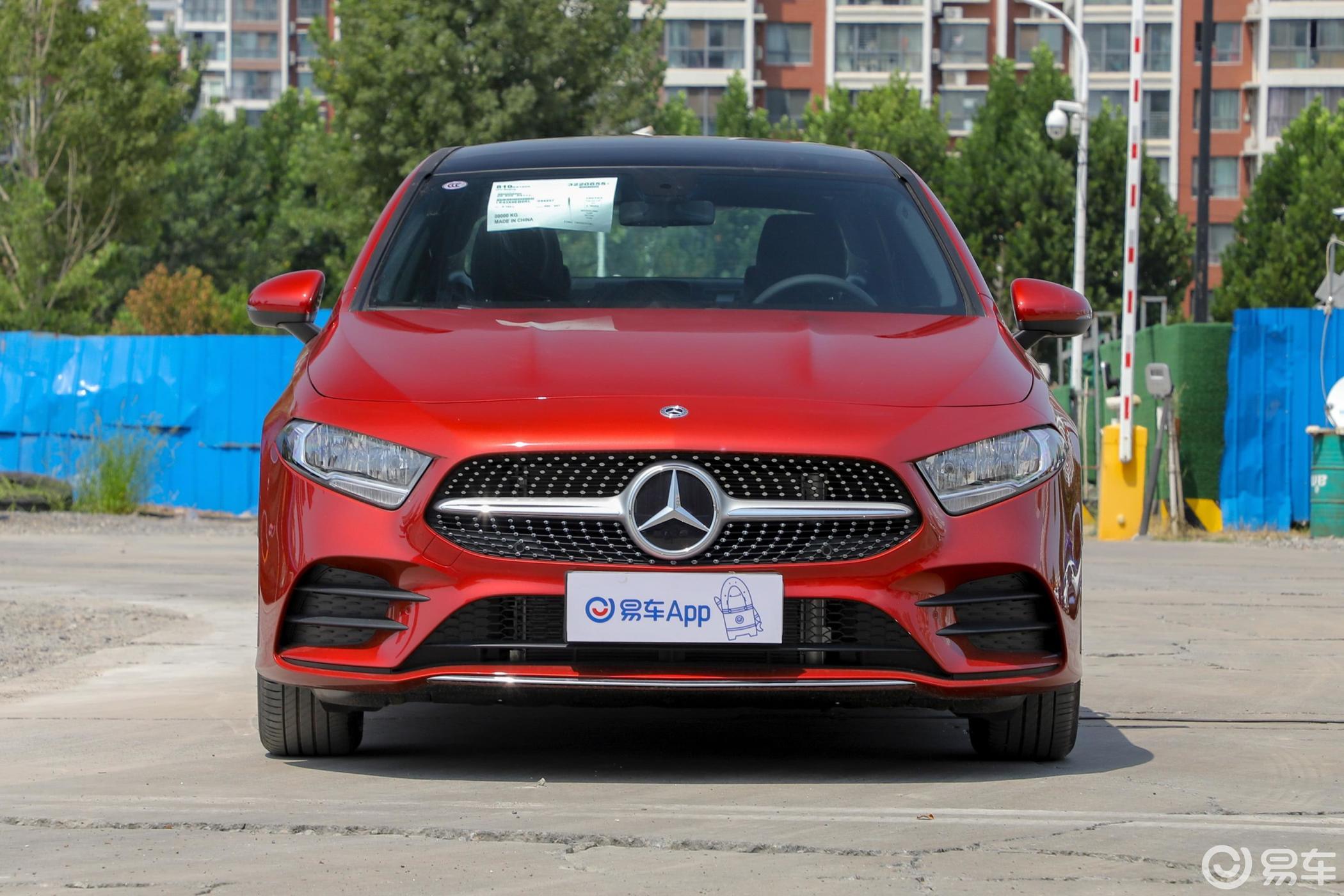 【奔驰a级2019款改款 a 180 l 运动轿车正前水平汽车图片-汽车图片