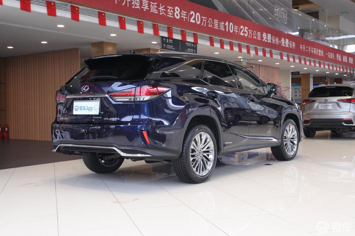 【雷克萨斯rx2020款450hl 尊贵版 6座 国vi侧后45度车头向右水平汽车