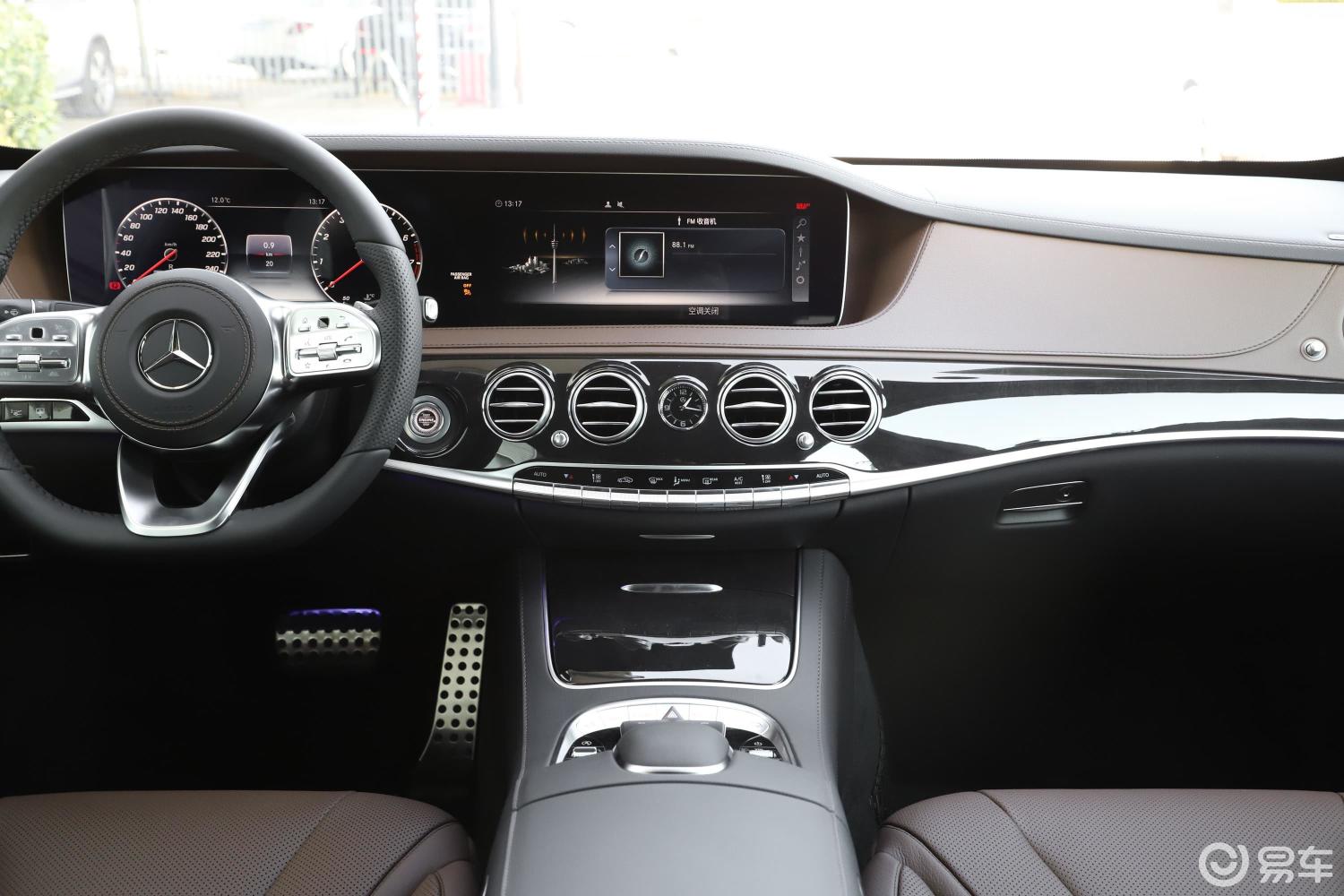 【奔驰s级2019款s 450 l 4matic 臻藏版中控台整体汽车图片-汽车图片