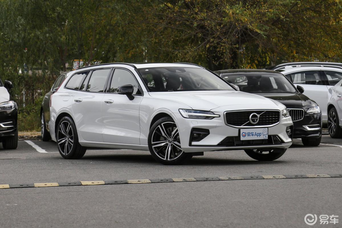 【沃尔沃v602020款t5 智雅运动版侧前45度车头向右水平汽车图片-汽车