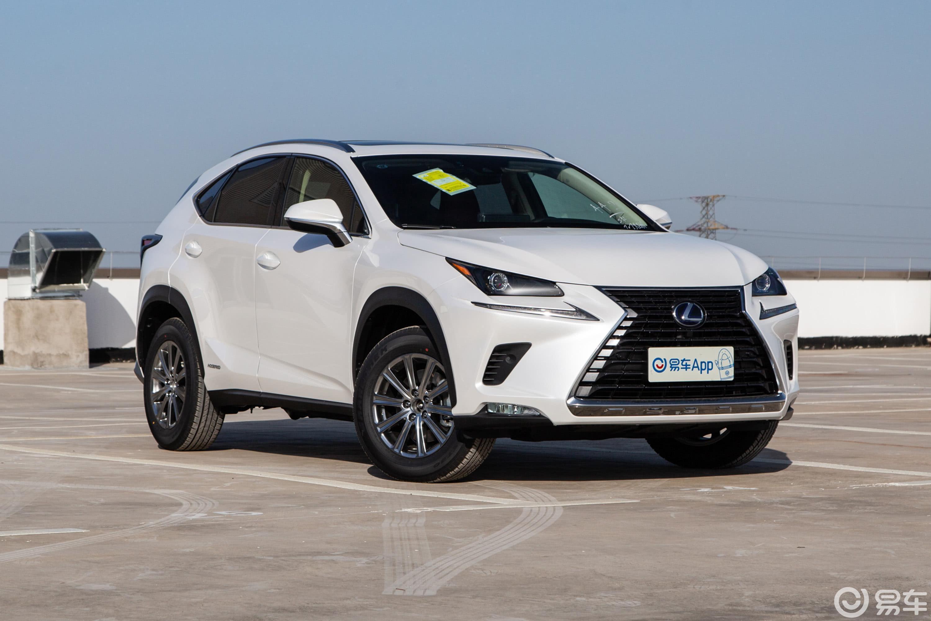 【雷克萨斯nx2020款300h 两驱 锋尚版 国vi侧前45度车头向右水平汽车