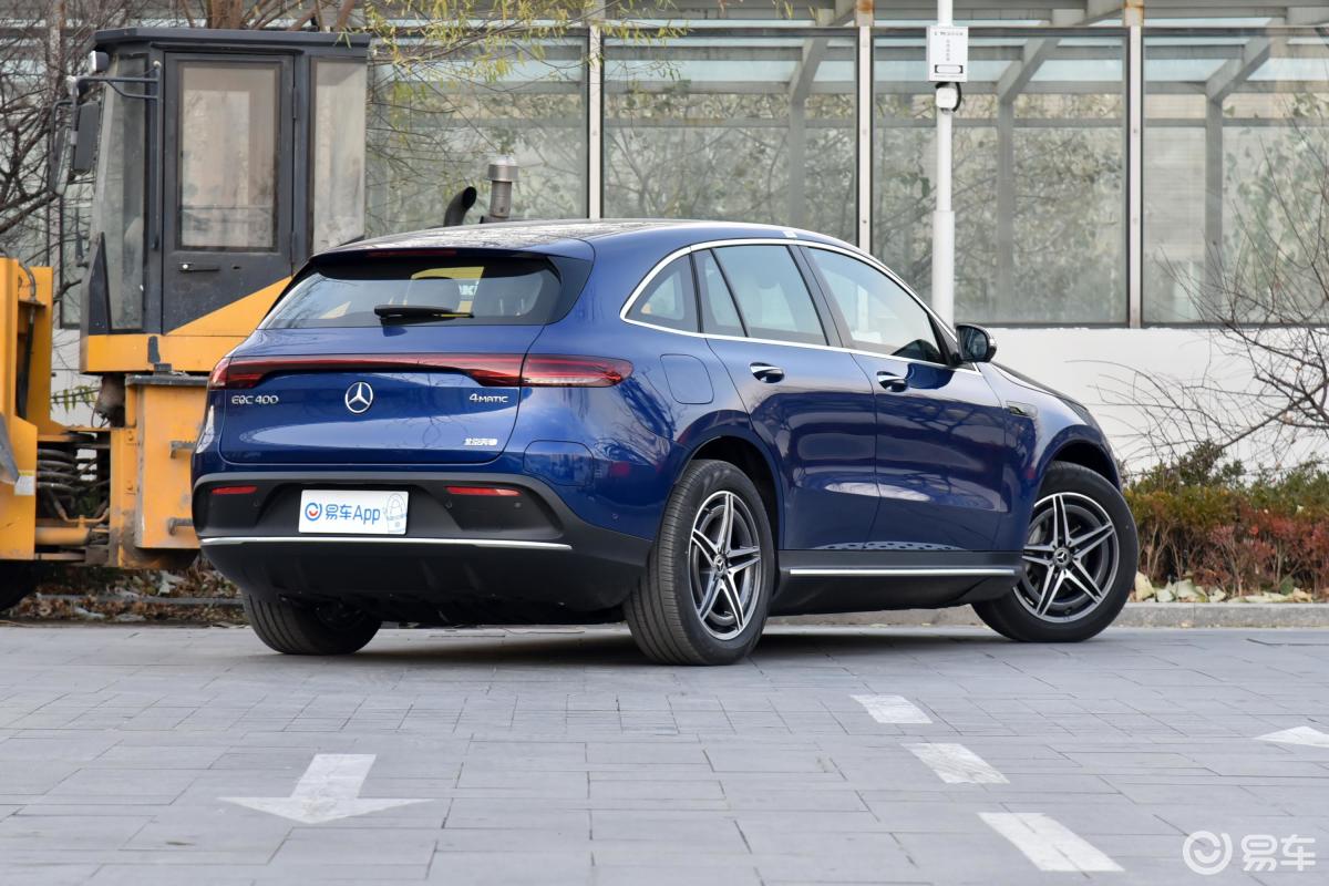 【奔驰eqc2020款eqc 400 4matic侧后45度车头向右水平汽车图片-汽车
