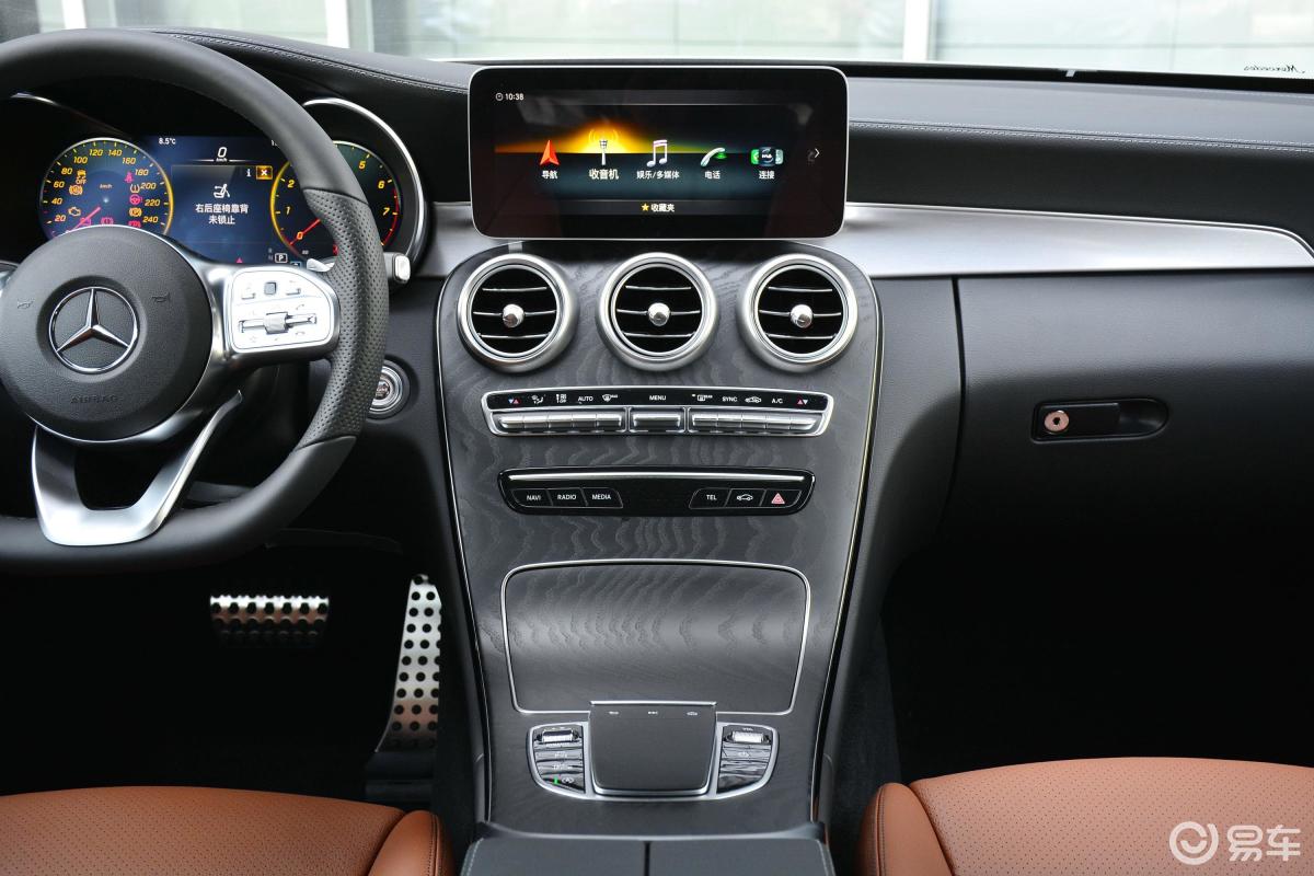 【奔驰c级(进口)2020款c 200 轿跑车中控台整体汽车图片-汽车图片大全