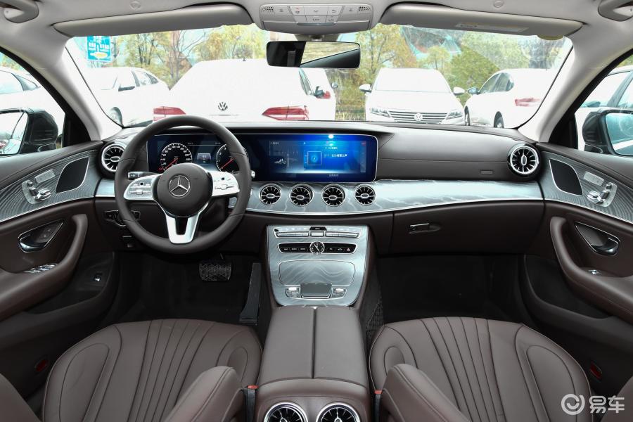 【奔驰cls级2020款cls 300 动感型内饰全景正拍汽车图片-汽车图片大全