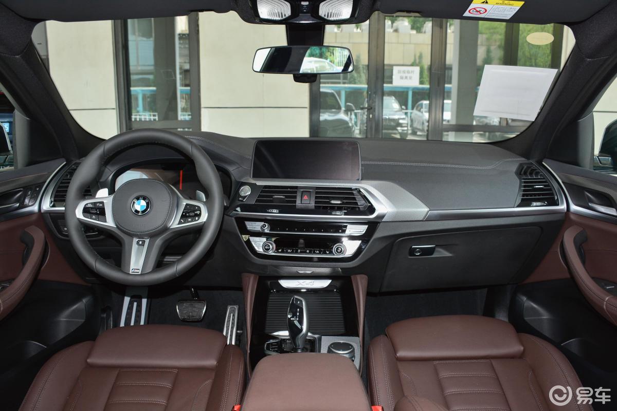【宝马x42020款xdrive25i m运动套装内饰全景正拍汽车图片-汽车图片