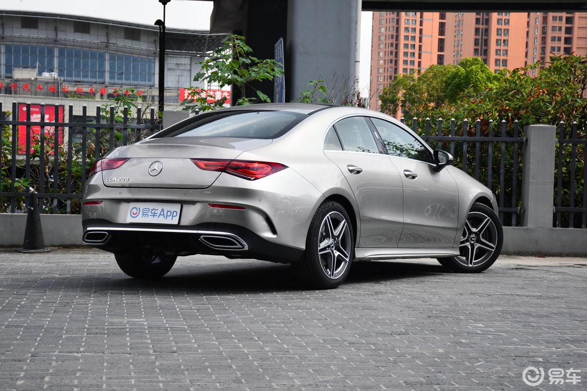 【奔驰cla级2020款cla 200侧后45度车头向右水平汽车图片-汽车图片