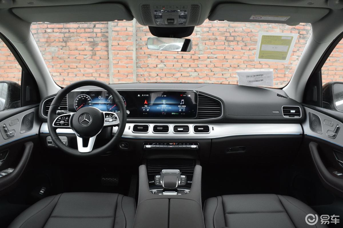 【奔驰gle2021款gle 450 4matic 时尚型内饰全景正拍汽车图片-汽车