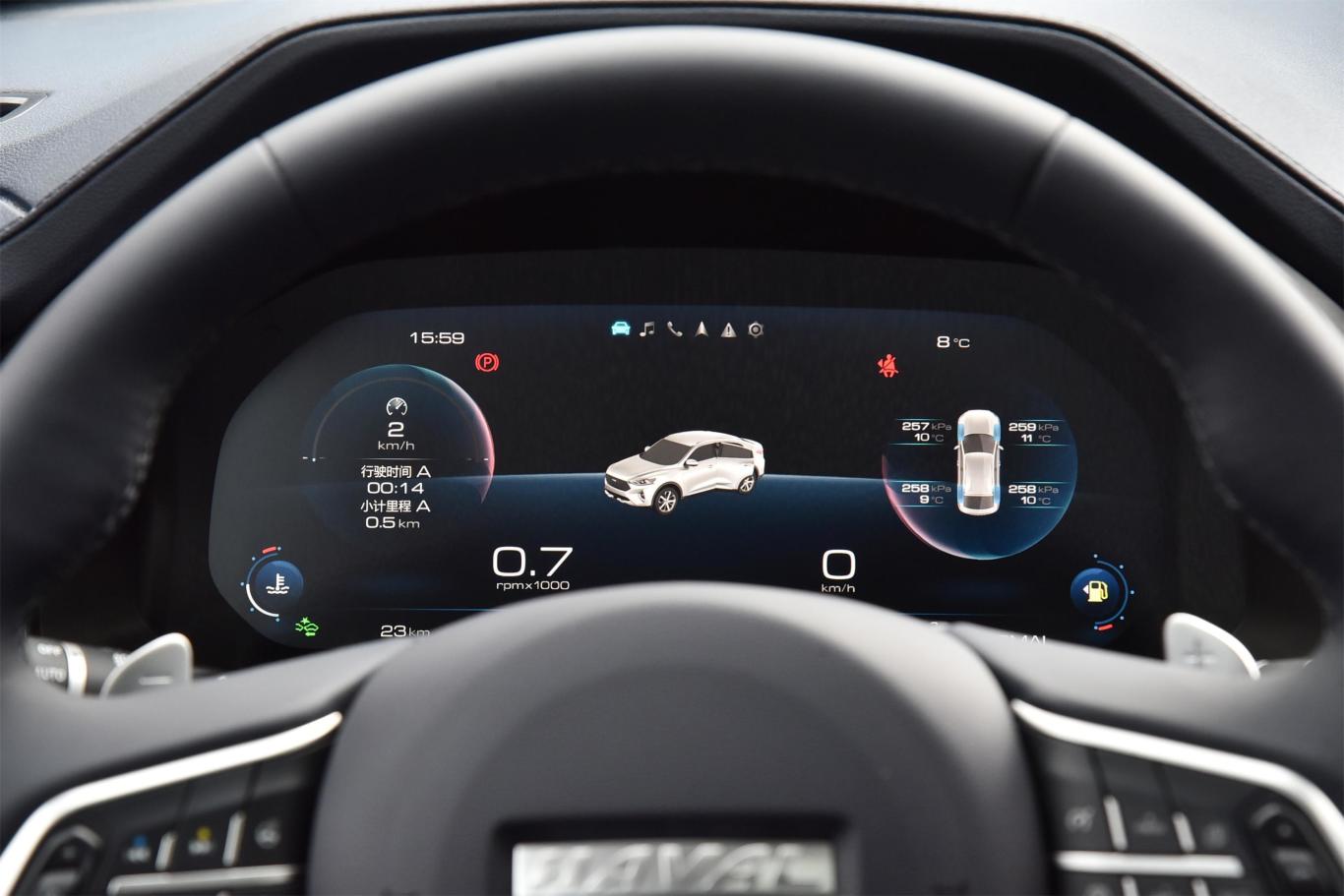 哈弗f7x2.0t 双离合 四驱 极智性能版仪表盘