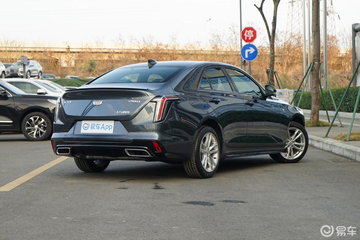 【凯迪拉克ct42021款28t 风尚型侧后45度车头向右水平汽车图片-汽车