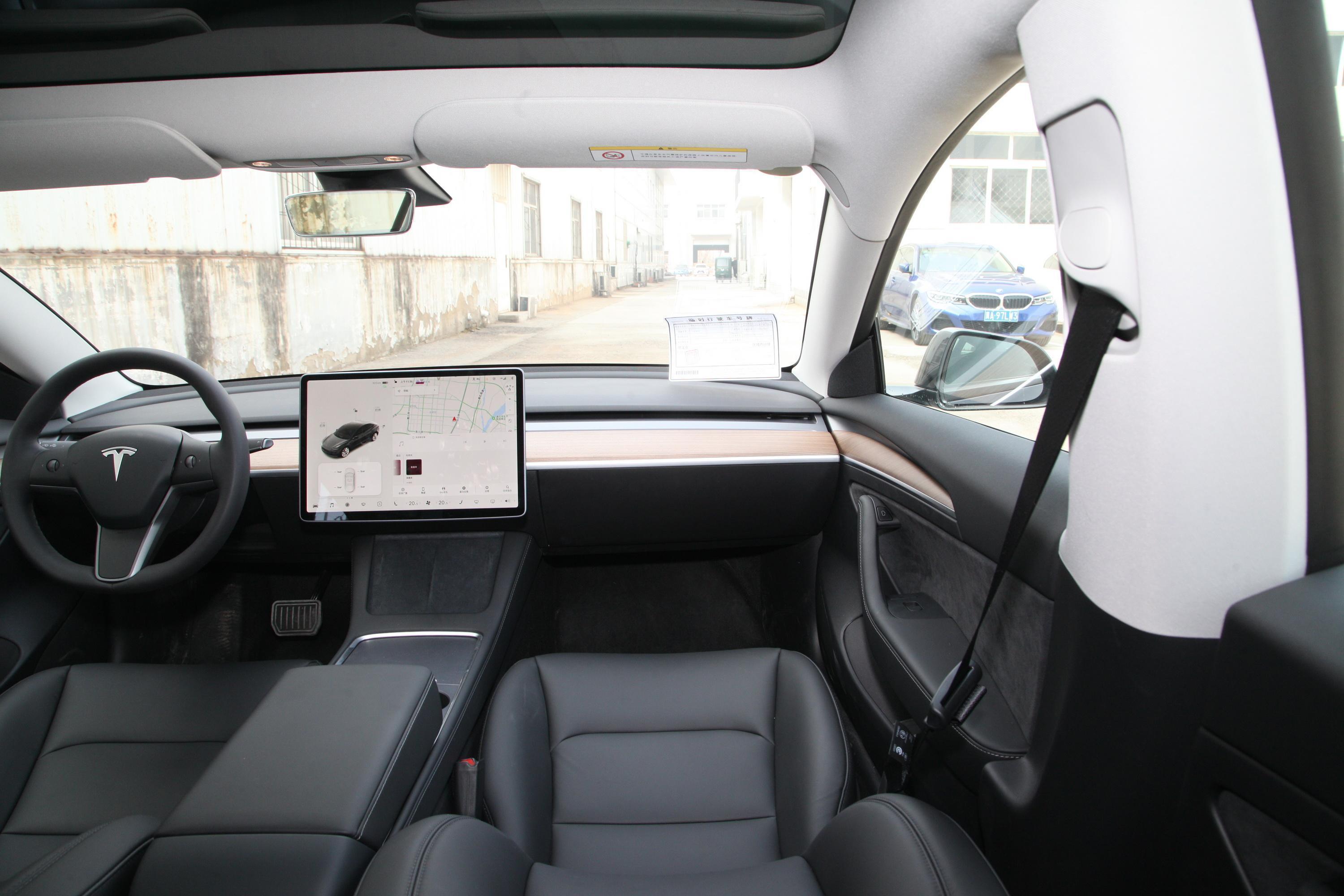 model 3内饰-后排-雷达-易车