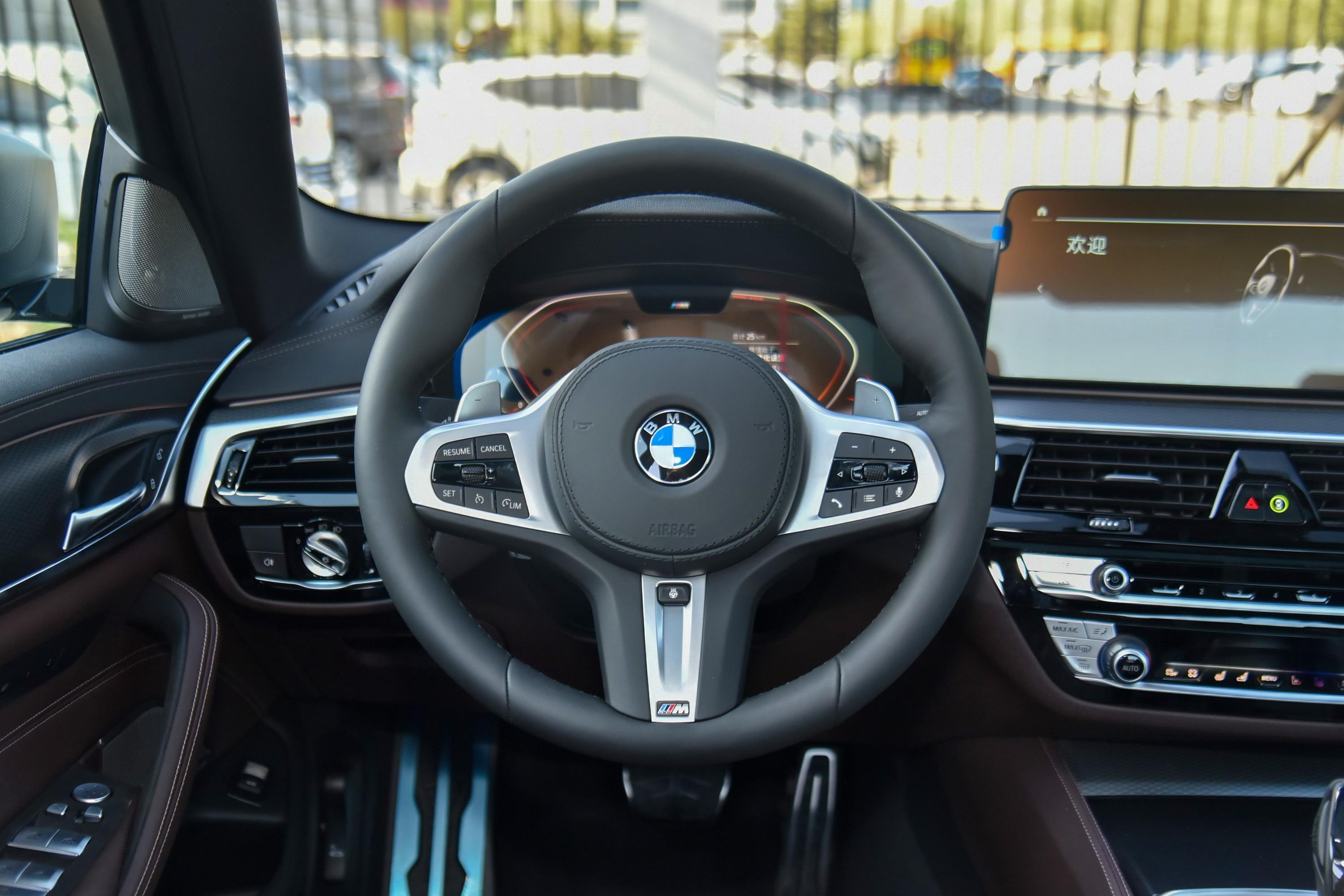 宝马5系(进口)车尾-方向盘-气囊-易车