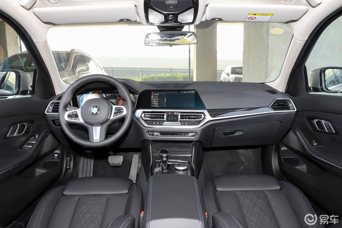 【宝马3系2022款325li m运动套装内饰全景正拍汽车图片-汽车图片大全