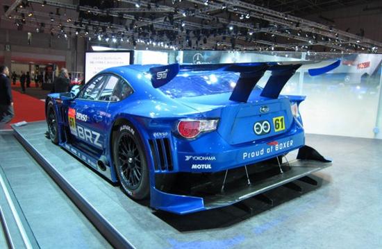 斯巴鲁brz gt300赛车亮相东京车展