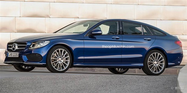 全新奔驰c级coupe四门版假想图曝光