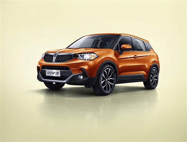 2015上海车展探馆中华v3小型suv现身