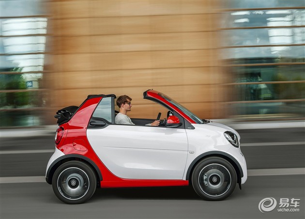 全新smart fortwo敞篷版车型官图发布