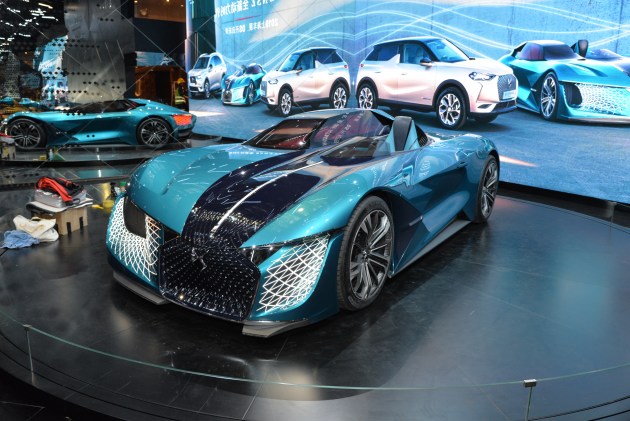 ds全新纯电概念车ds x e-tense亚洲首秀 科幻十足