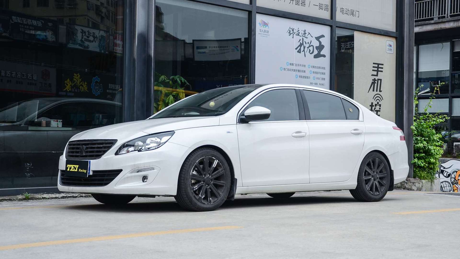 标致408改装德国tei racing街道版绞牙避震作业