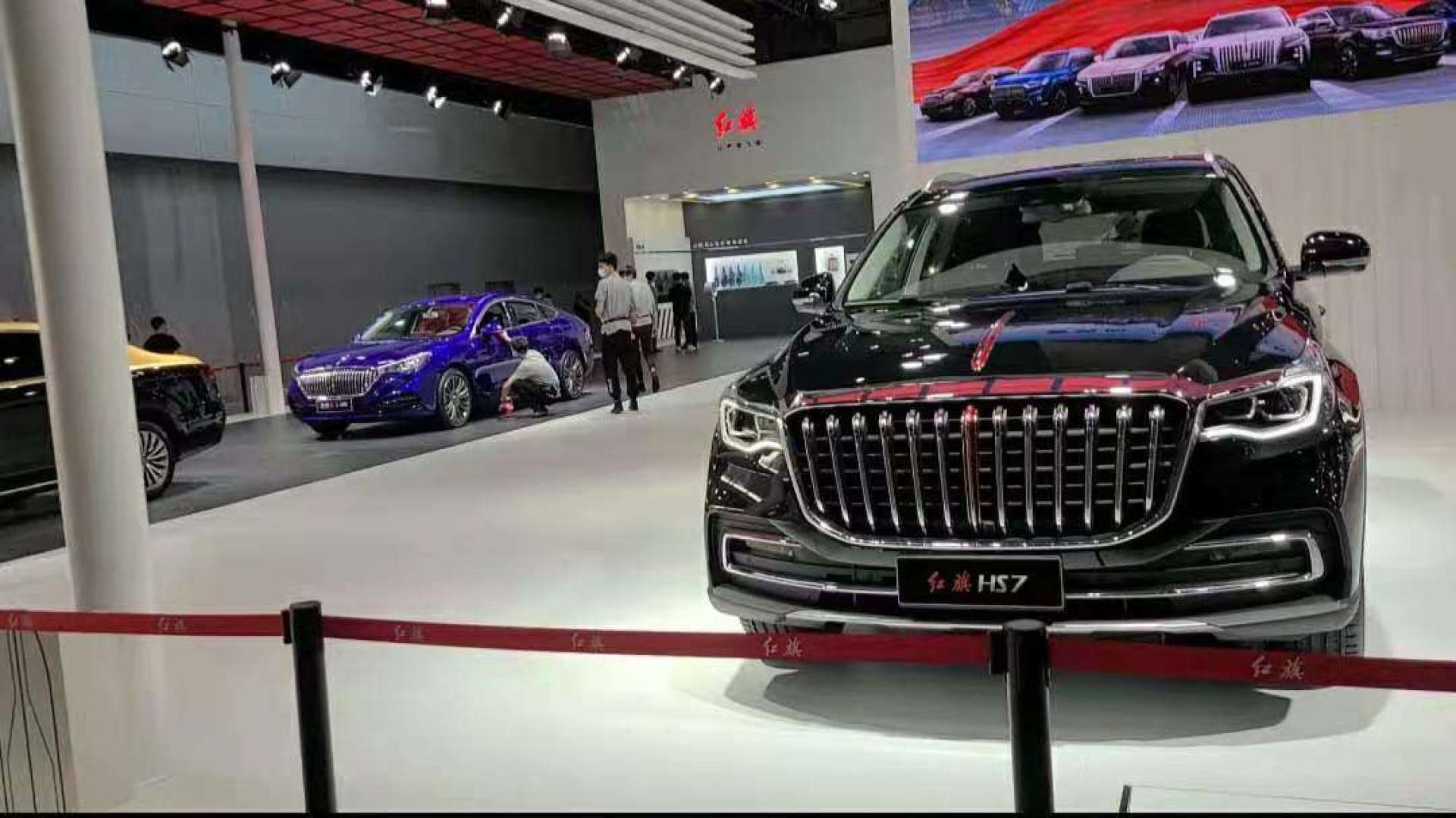 广州车展提前看,红旗展台亮相全家族车型