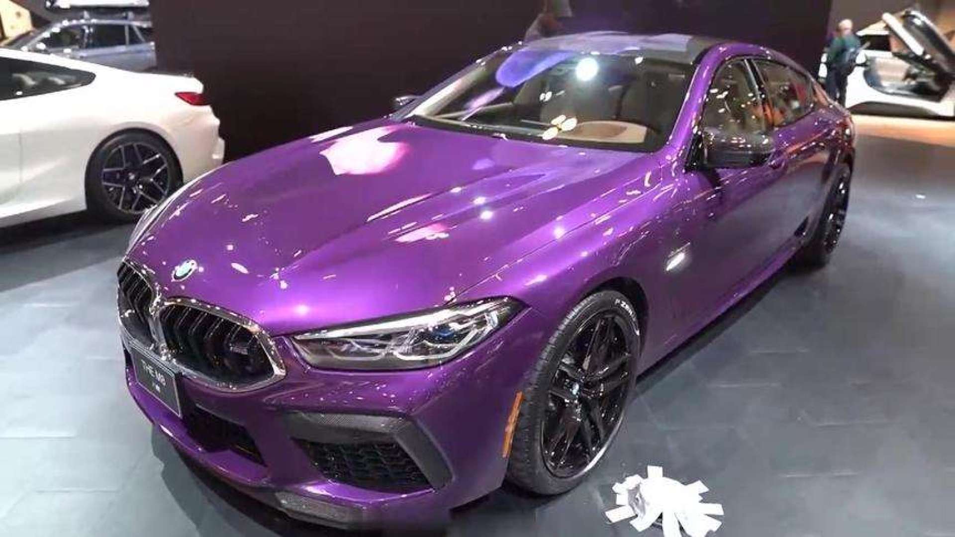 宝马760紫色图片