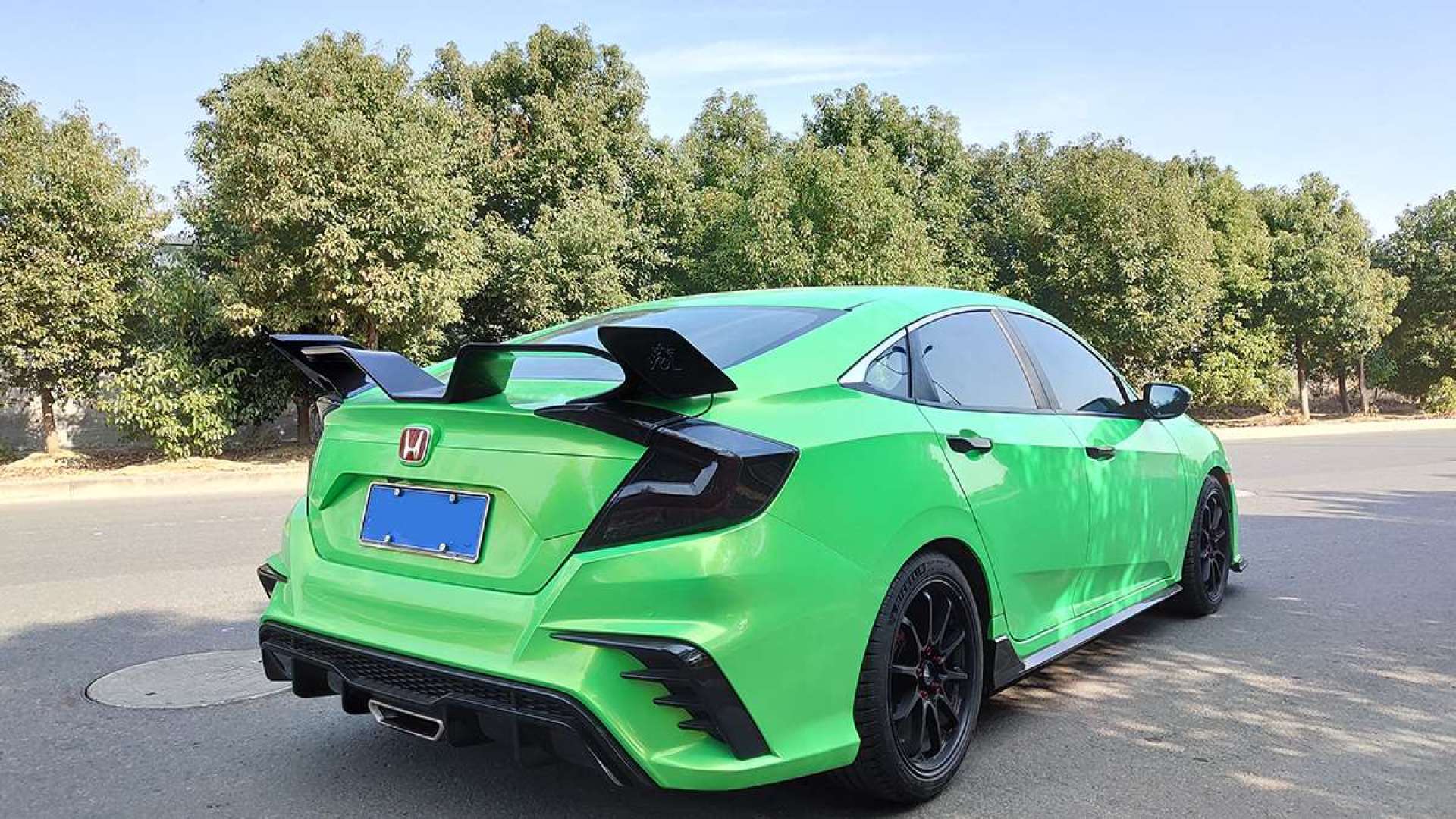 十代思域燃动版中置排气专用fc450大包围套件